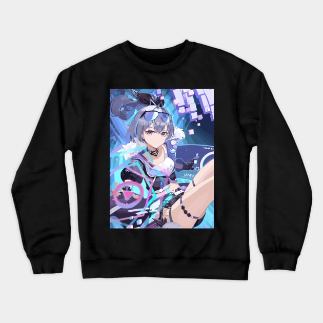 Silver Wolf Honkai Star Rail Crewneck Sweatshirt by abdul rahim